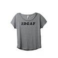 thumbnail image 1 of IDGAF I Don't Give A F*CK Women's Fashion Slouchy Dolman T-Shirt Tee Heather Grey 3X-Large, 1 of 4
