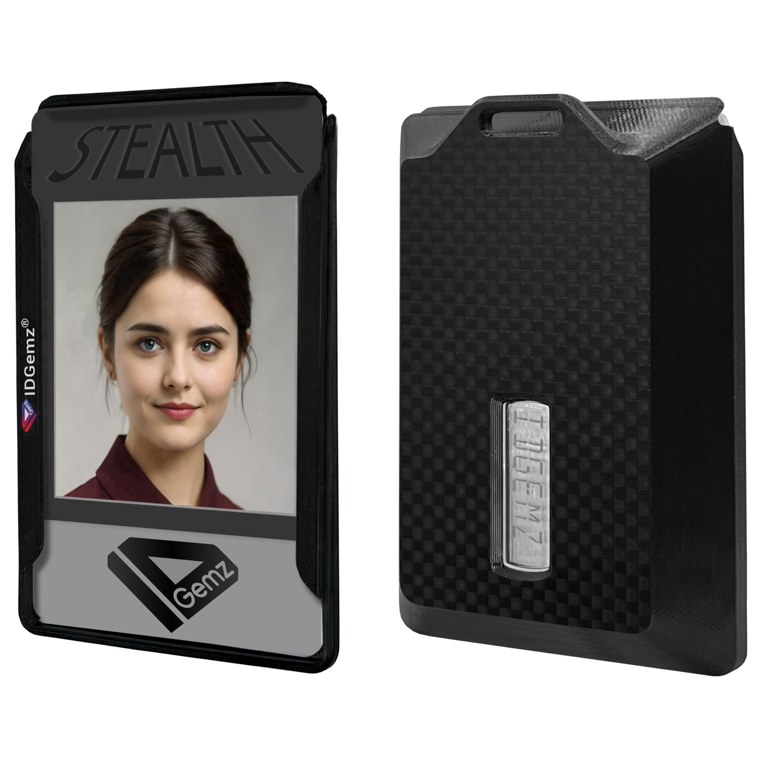 Secureid 035673 IDGemz Badge Holder for RSA SecurID Tokens - Stealth Black - Holds up ...