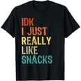 thumbnail image 1 of IDK I Just Really Like Snacks Funny Toddler Boy Girl T-Shirt, 1 of 4