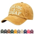 thumbnail image 1 of IDK IDC IDGAF Hat Funny Baseball Cap Adjustable Vintage Washed Cotton Dad Hat for Men Women Embroidered Sarcastic Gift, 1 of 1