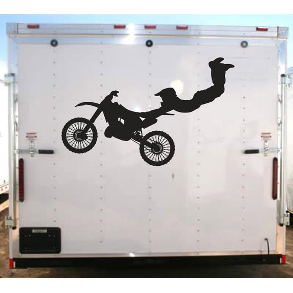 IDK Motorcycle Trick Decal Racing Trailer Stickers 02