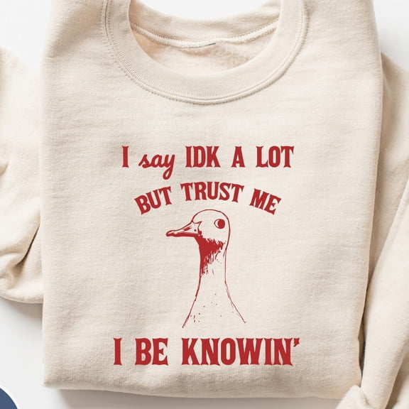 IDK TShirt I Say IDK A Lot But Trust Me I Be Knowin 39 Funny TShirt Retro Graphic Shirt Un