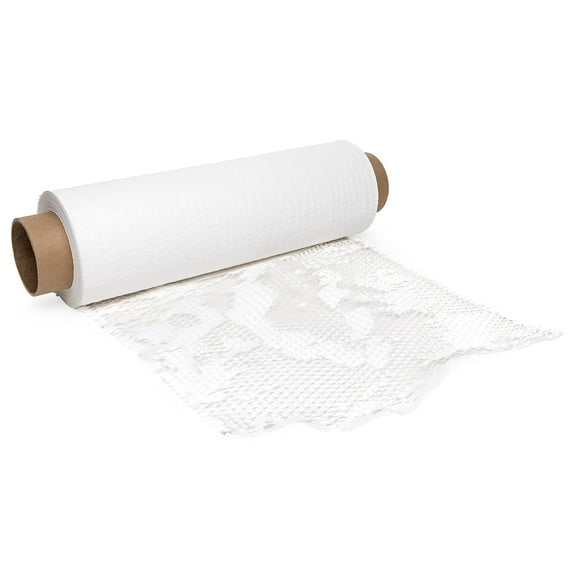 IDL Packaging 15.25" x 300' Refill Roll (Pack of 1) for HexcelWrap Honeycomb Packing Paper Station, White