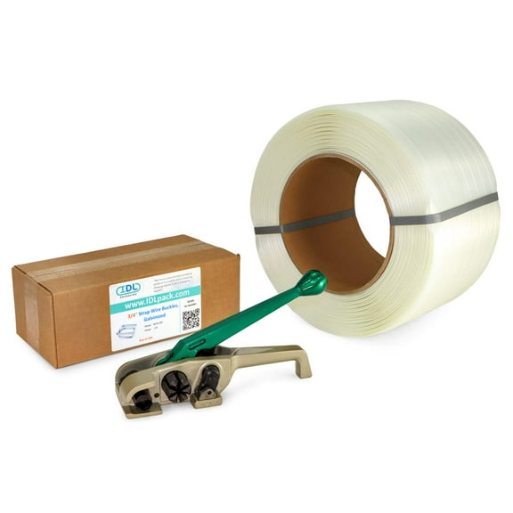IDL Packaging 3/4" Composite Cord Strapping Kit, PRO - All You Need to Strap a Pallet