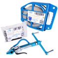 thumbnail image 1 of IDL Packaging 3/4" Stainless Steel 304 Banding Kit – Heavy-Duty Banding Tool + 3/4" x 0.03" x 100' Stainless Steel 304 Banding Coil + 100 Stainless Steel Ear-Lokt Buckles, 1 of 6