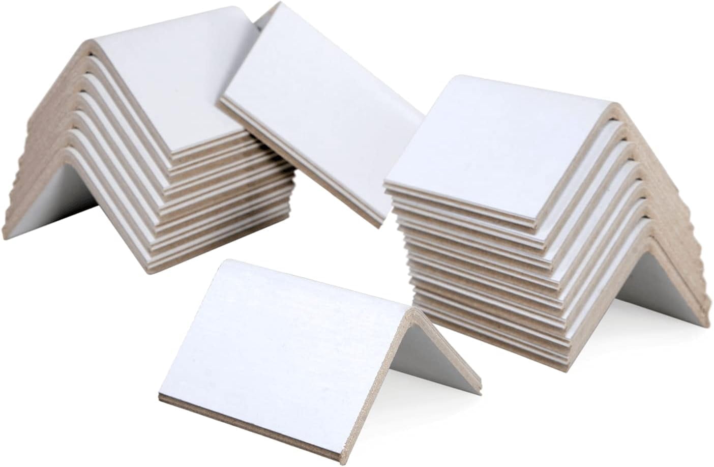 Pallet Corner Protectors IDL Packaging Cardboard Edge Protectors 2" X 2" X 24", Full Pallet Of Corner Protectors For Furniture