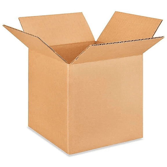 IDL Packaging Cube Corrugated Shipping Boxes 7"L x 7”W x 7"H (Pack of 10) - Excellent Choice of Sturdy Packing Boxes for USPS, UPS, FedEx Shipping