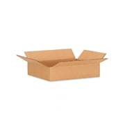 IDL Packaging Flat Corrugated Shipping Boxes 15L x 15W x 3H Pack of 25