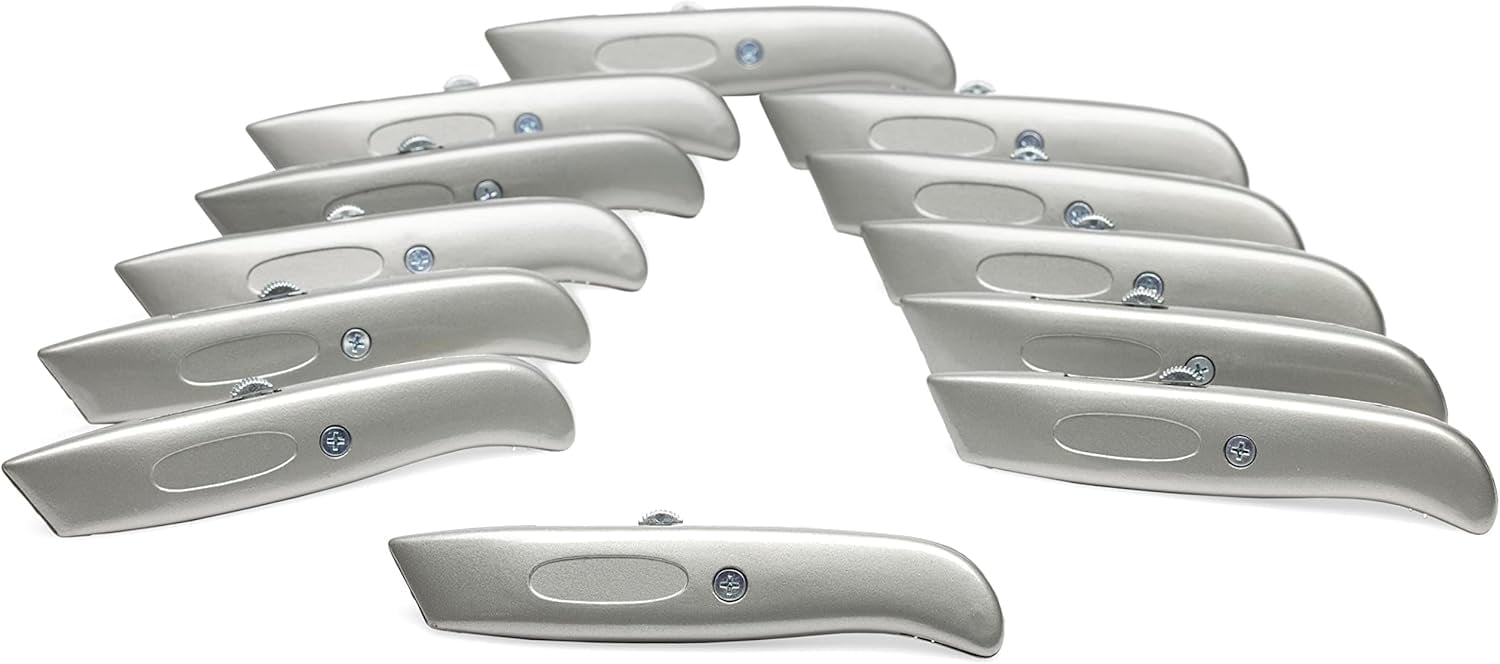 IDL Packaging HD Retractable Box Cutter with Scoring Wheel (Pack of 12)
