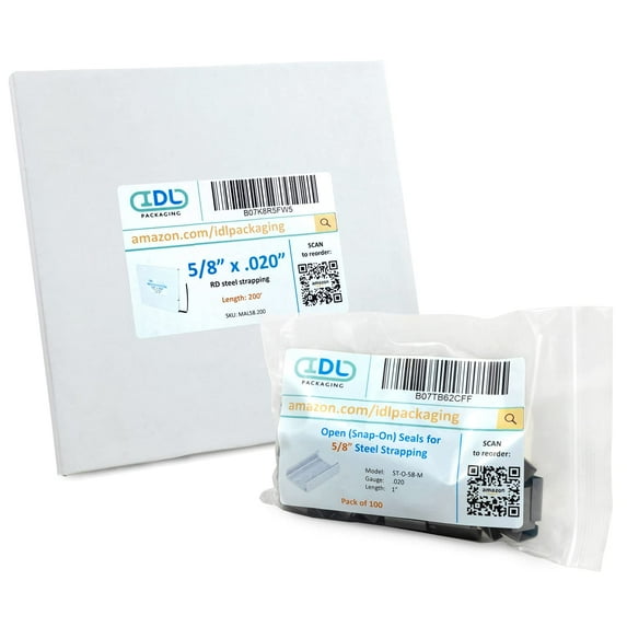 IDL Packaging Refill for Portable 5/8" Steel Strapping Kits, 1400 lbs. Break Strength