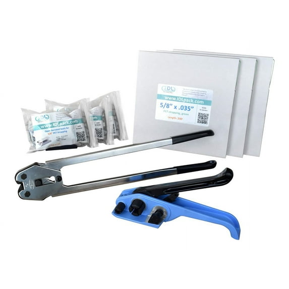 IDL Packaging Standard - Strap tensioner, sealer and cutter set - for polyester strapping - strap width: 0.63 in