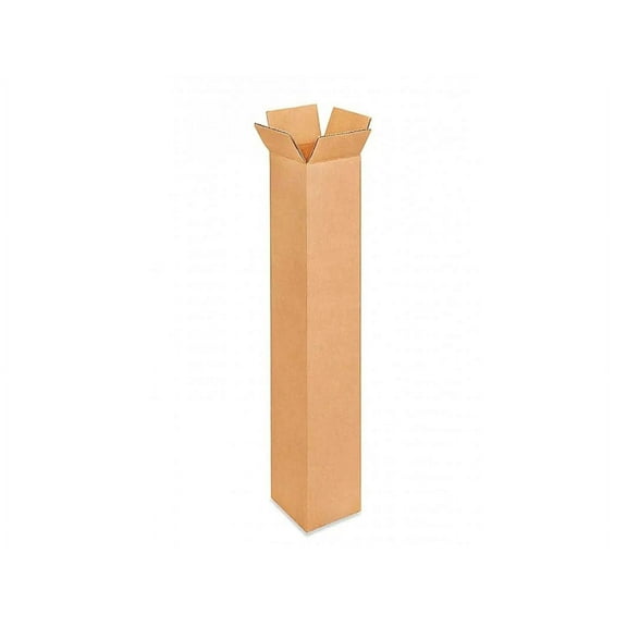 IDL Packaging Tall Corrugated Shipping Boxes 6"L x 6"W x 48"H (Pack of 10)