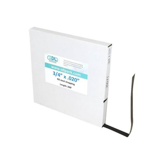 IDL Packaging Ultimate 3/4" x 600 ft. Steel Strapping Kit, 1100 lbs. Break Strength