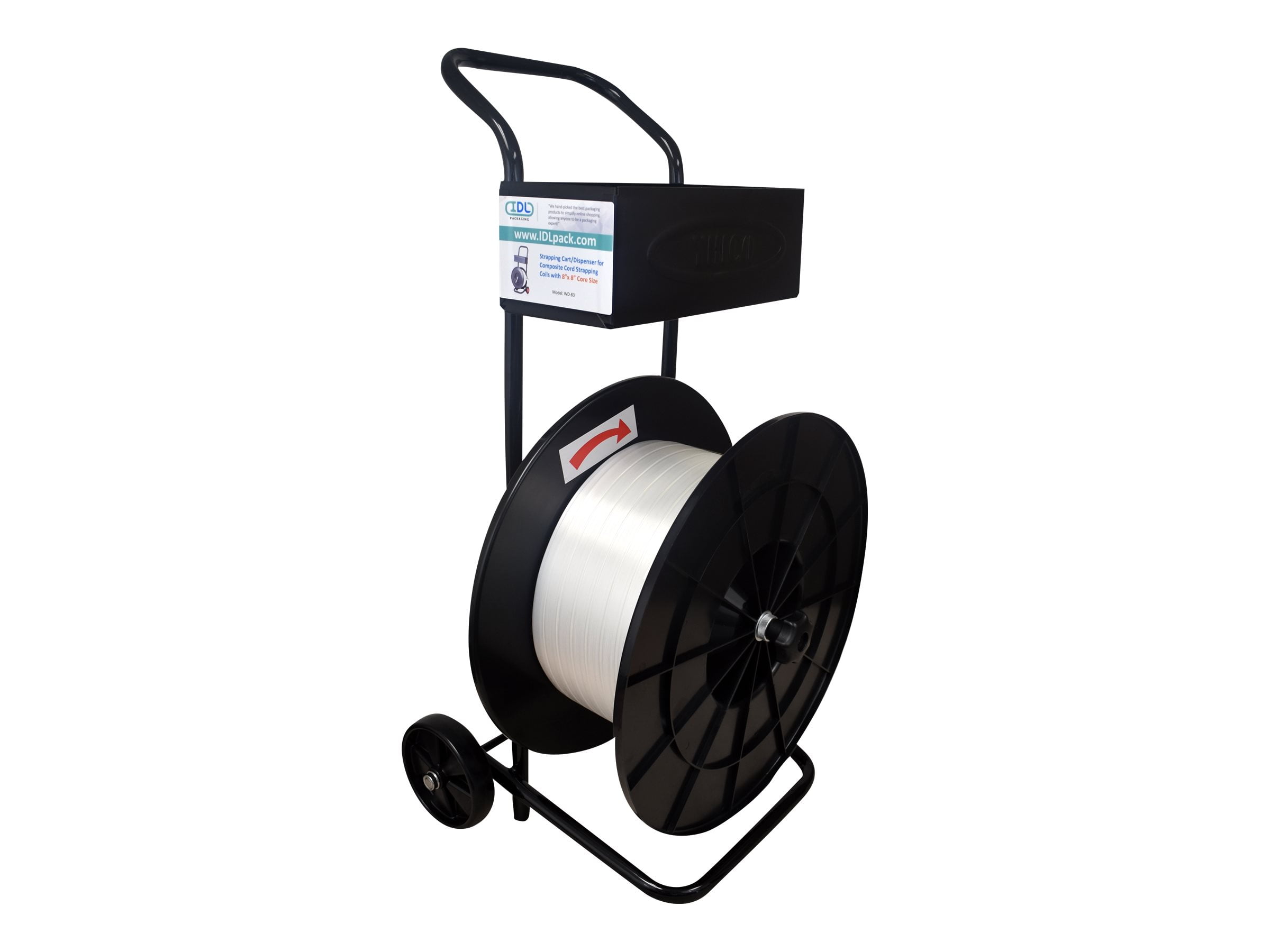 IDL Packaging 1/2" X 200' X .020" Steel Strapping In Plastic Self