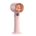 thumbnail image 1 of IDOLCO 3000 mAh Portable Handheld Fan, 5 Wind Speeds USB Personal Fan with Base [Pink], 1 of 7