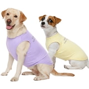 IDOMIK 2 Pack Dog Shirts UPF 50+ UV Sun Protection, Breathable and Lightweight Summer Clothes for Large Dogs, 2XL