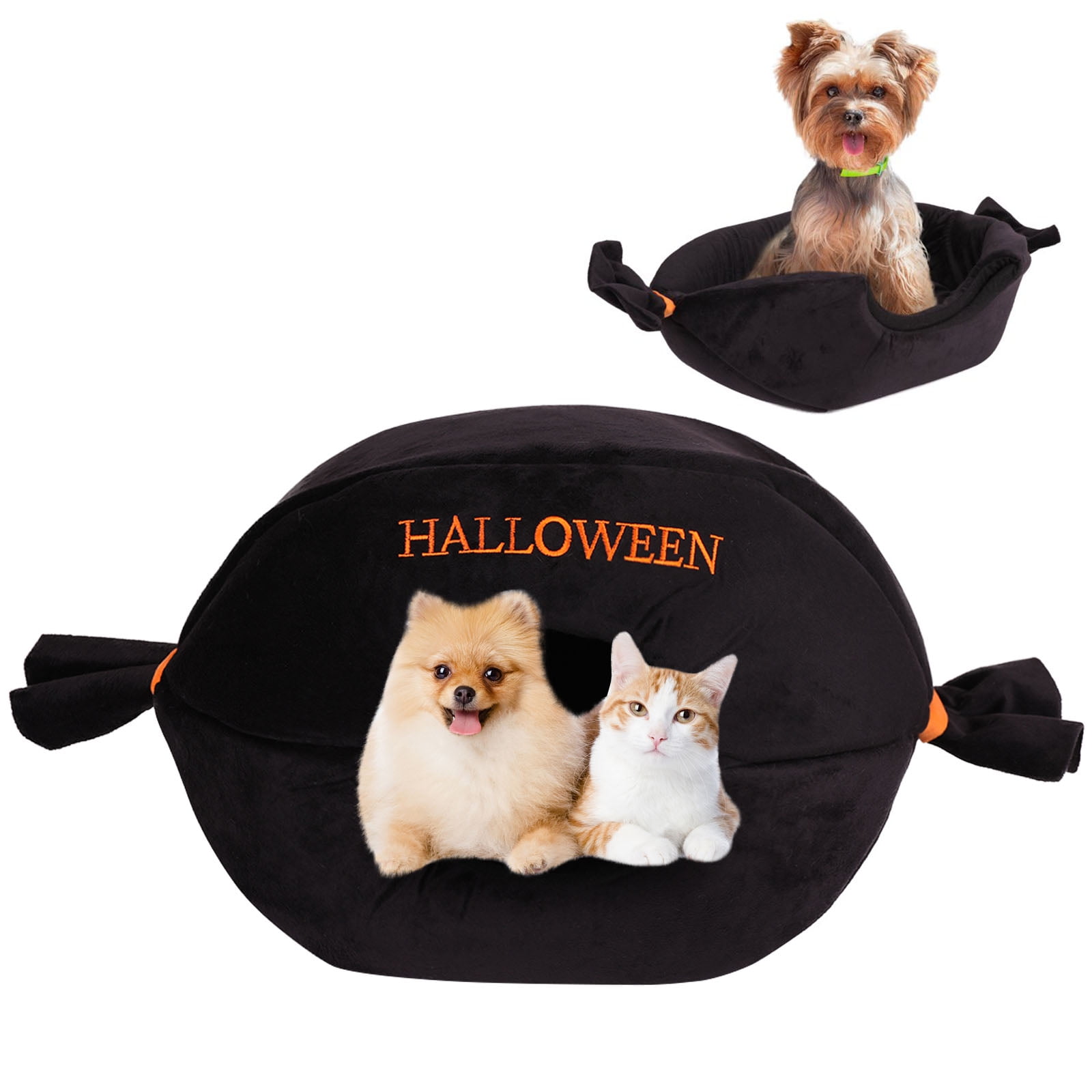 IDOMIK Cat Bed Cave, Cat Beds for Indoor Cats, DualPurpose Dog Bed Cat