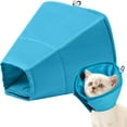thumbnail image 1 of IDOMIK Soft Cat Cone Adjustable Dog Cone Recovery Collar Waterproof E Collar after Surgery, Blue, S, 1 of 7