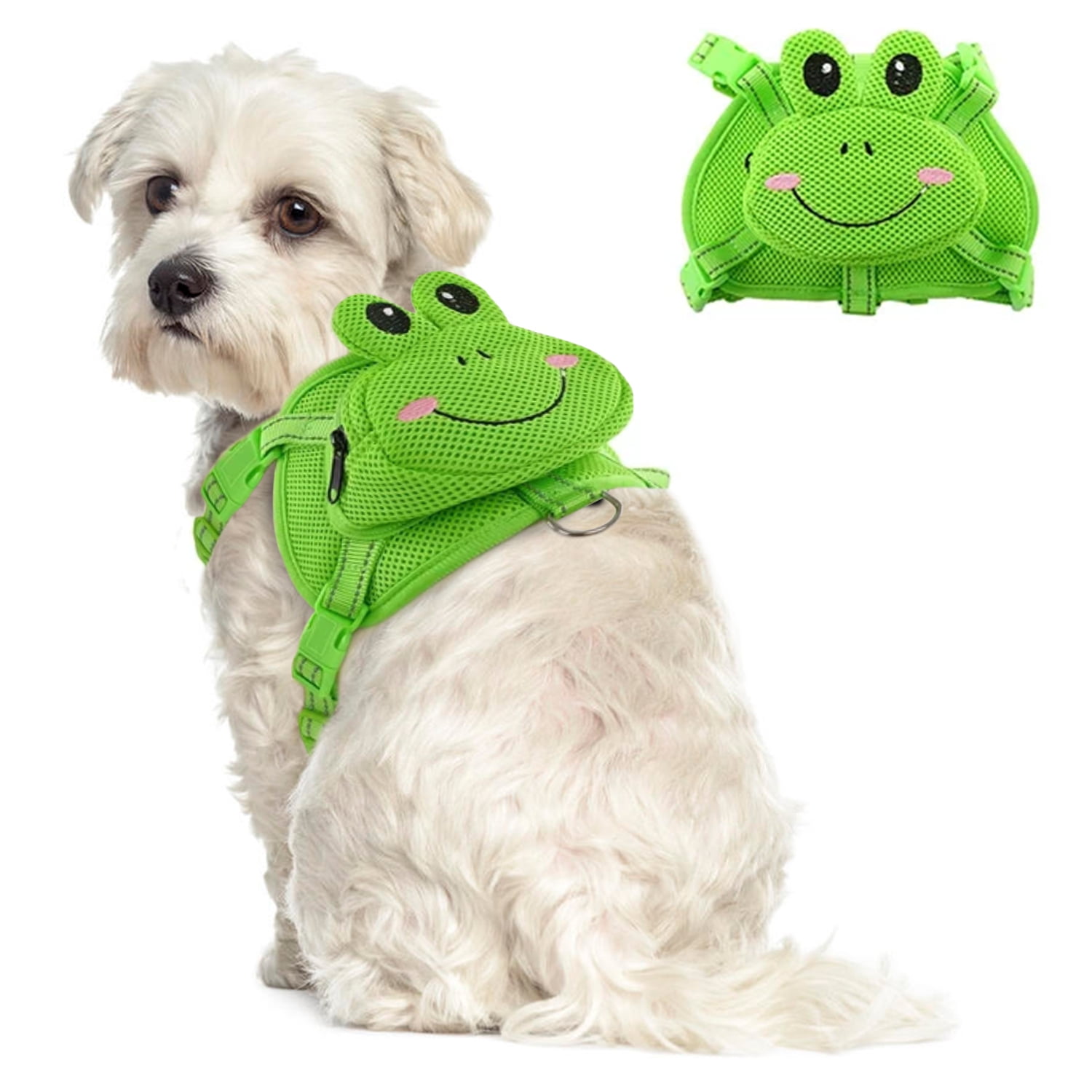 IDOMIK Cute Frog Dog Backpack Large-capacity Dog Backpack Carrier ...