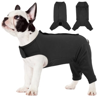 IDOMIK Dog Recovery Suit for Back Legs, Comfortable Post-surgery Recovery Shirt for Pets, Anti-Lick Surgical Vest for Spay & Neuter, Gray, S