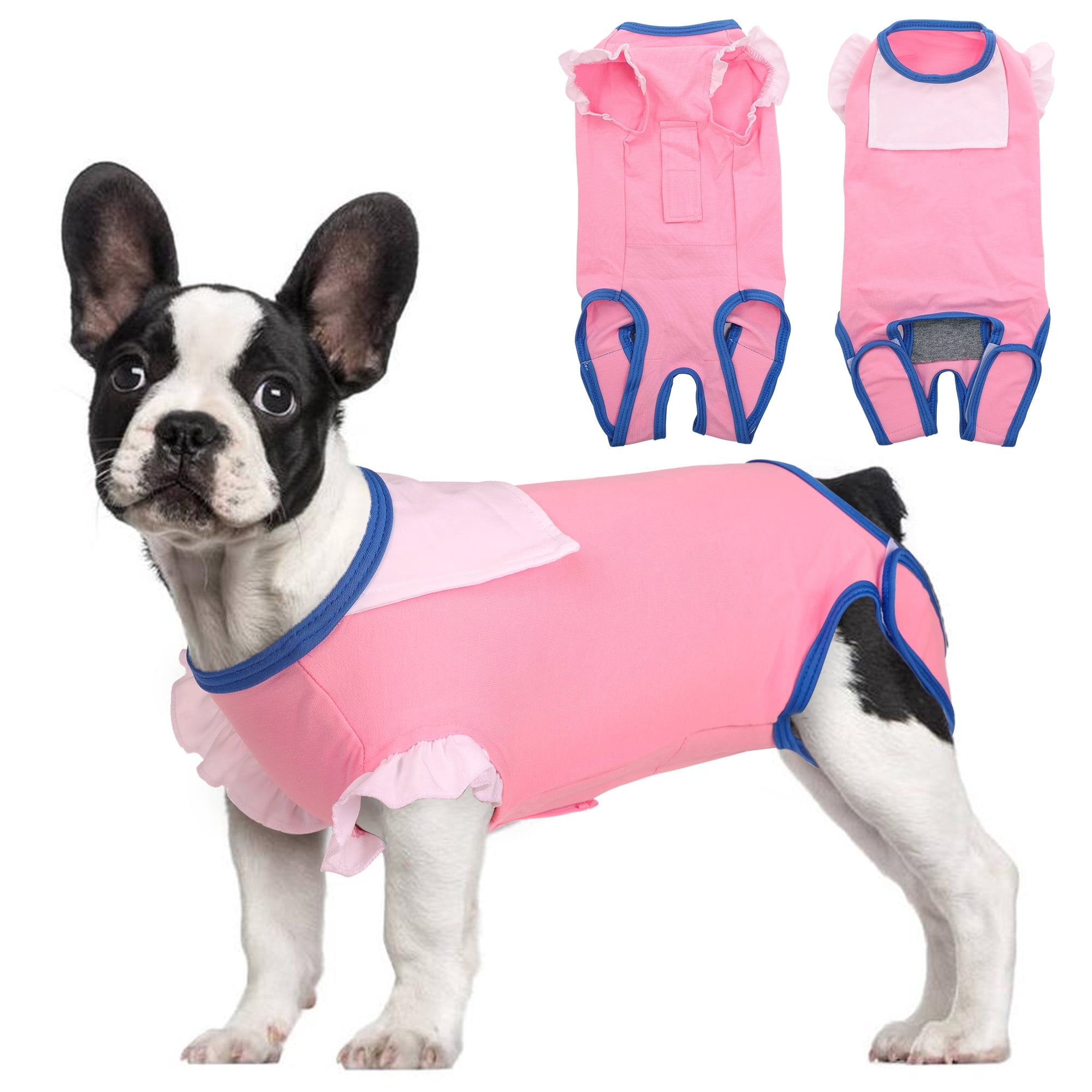 IDOMIK Dog Surgery Recovery Suit Breathable Dog Onesie After Surgery Abdominal Wound Skin