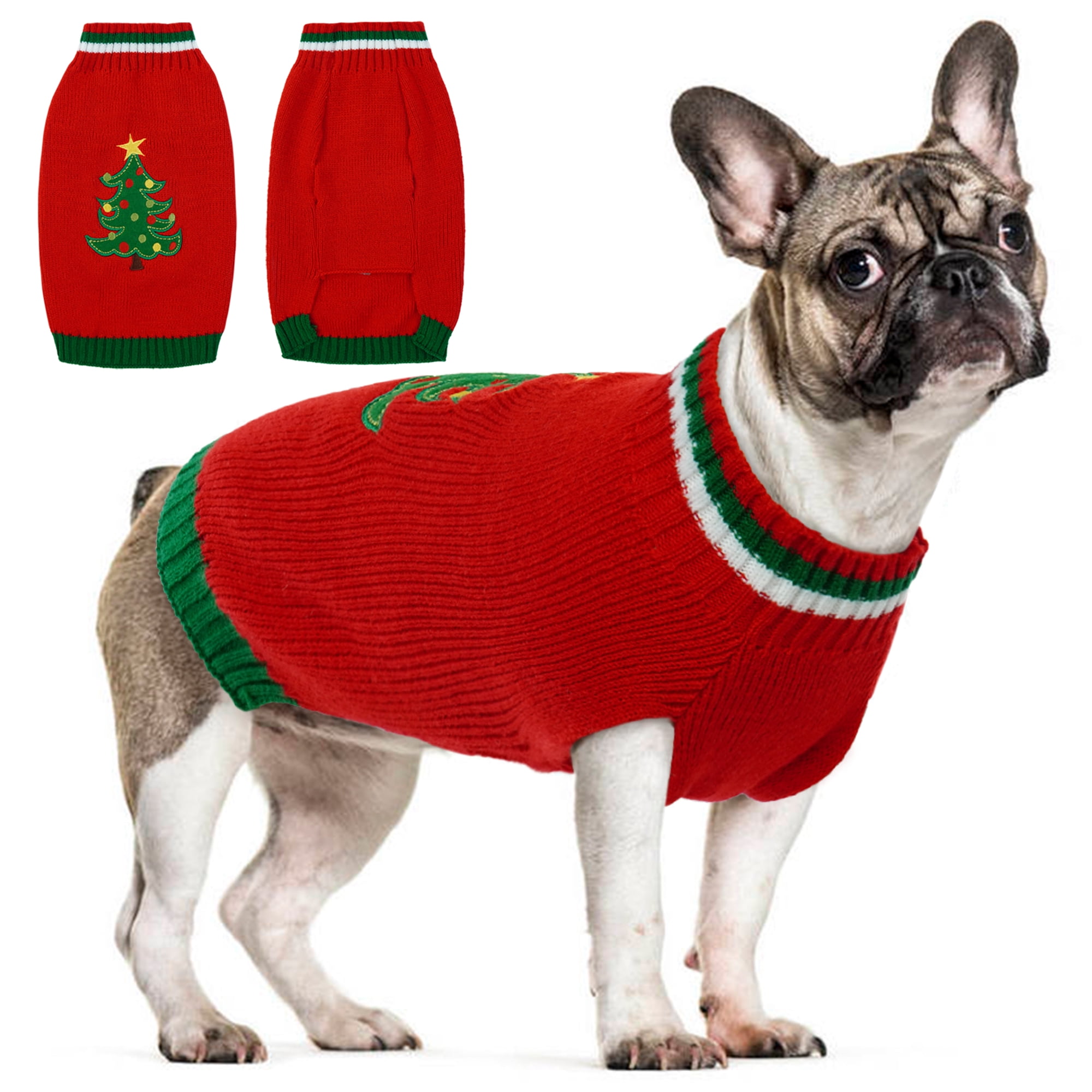 IDOMIK Dog Sweater, Christmas Dog Sweaters, Dog Knitwear for Cold