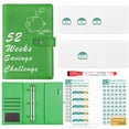 IDOMIK Reusable 52 Week Money Saving Challenge Binder A5 Portable