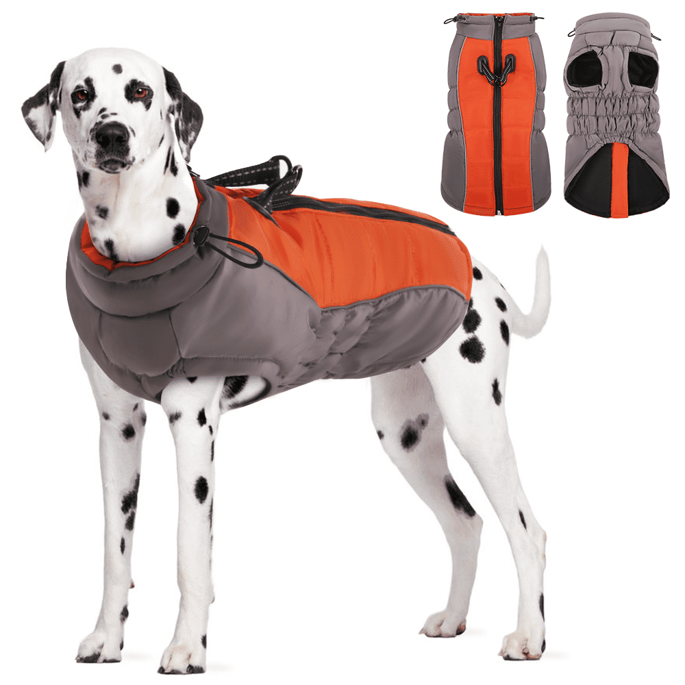 IDOMIK Waterproof Dog Winter Coat Dog Jacket with Reflective Strips