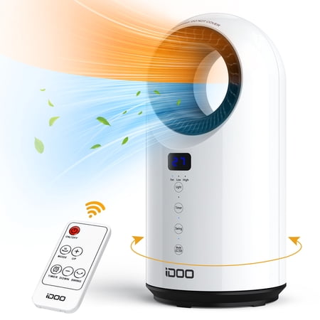 IDOO 2 in 1 3-Speed Remote Controlled Portable Bladeless Fan