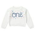 thumbnail image 1 of IDOPIP Baby Girls Boys Fall Winter Outfit Embroidery Knitted Pullover Sweaters 1st Birthday Party Clothes, 1 of 7
