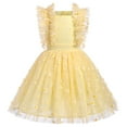 thumbnail image 1 of IDOPIP Baby Girls Sequins Tutu Dress Butterfly Daisy Polka Dots Princess Tulle Evening Gown, 1 of 8