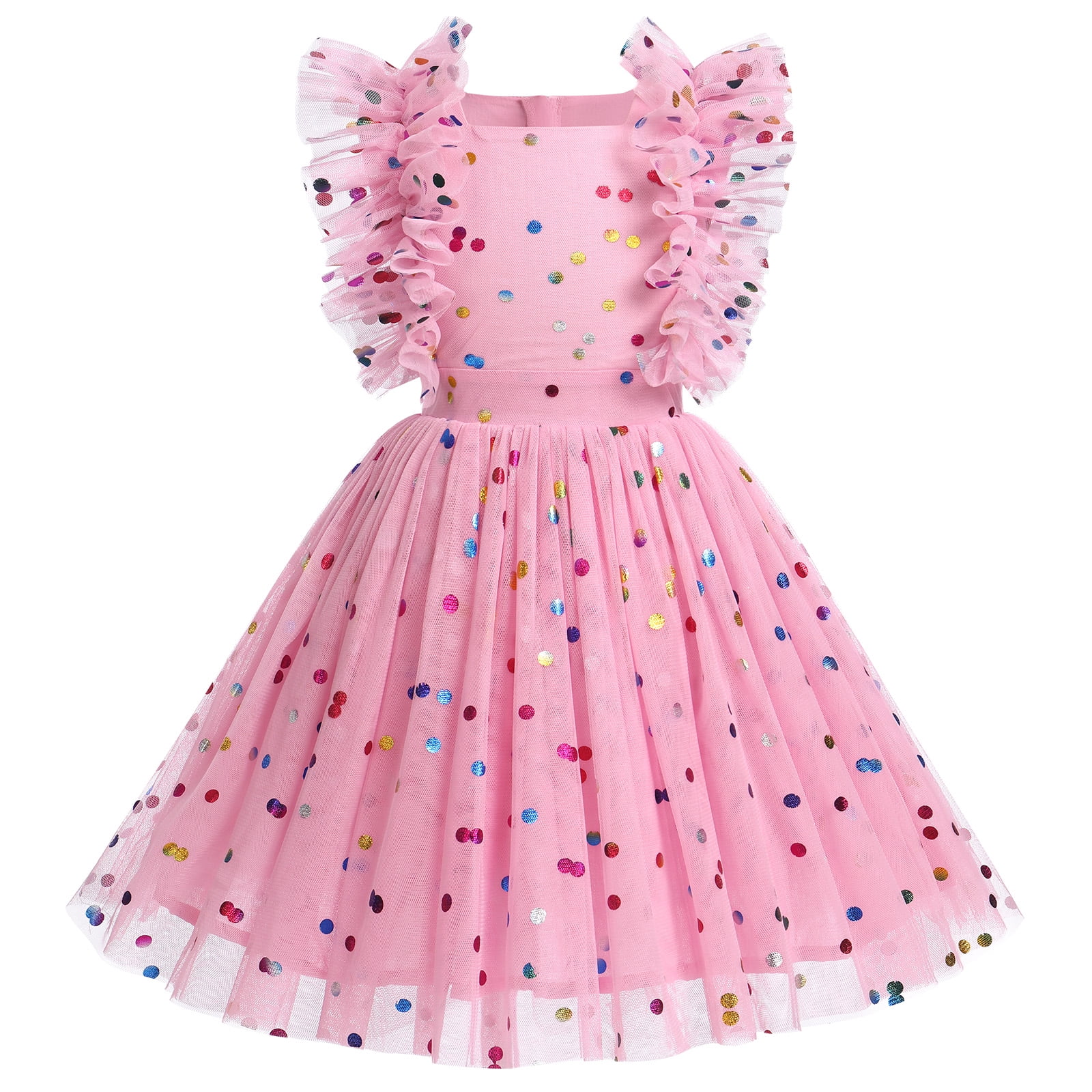Kid Girl Princess Sequined Tutu Catwalk Dresses