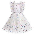 thumbnail image 1 of IDOPIP Baby Girls Sequins Tutu Dress Butterfly Daisy Polka Dots Princess Tulle Evening Gown, 1 of 8