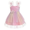thumbnail image 1 of IDOPIP Baby Girls Tutu Dress Summer Sleeveless Ruffle Tulle Sundress Backless Party Princess Dresses, 1 of 9