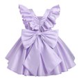 thumbnail image 1 of IDOPIP Flower Girl Butterfly Bow Tutu Dress for Kids Baby Princess Wedding Party Dresses, 1 of 8
