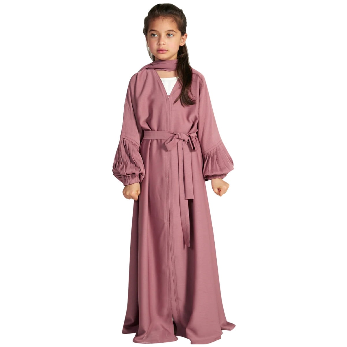 chinese dress ladies THE SUN white Abaya- Modest Dresses, Abaya,Maxi, Long Sleeve dress! –  TOLAVITA main image 0