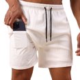 thumbnail image 1 of IDOPIP Men's Summer Board Shorts Adjustable Drawstring Quick-Drying Shorts with Liner Swim Trunks, 1 of 1