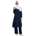thumbnail image 1 of IDOPIP Muslim Abaya Dress for Women Long Sleeve Maxi Modest Dresses Middle East Islamic Arabian Robe, 1 of 8