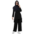 thumbnail image 1 of IDOPIP Muslim Abaya Dress for Women Long Sleeve Maxi Modest Dresses Middle East Islamic Arabian Robe, 1 of 7