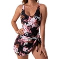 thumbnail image 1 of IDOPIP One Piece Swim Dress Swimsuits for Women Tummy Control Swim Skirt Bathing Suit, 1 of 2