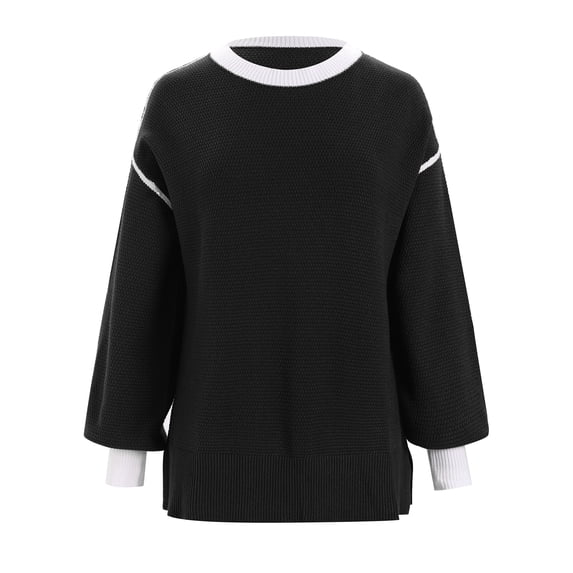IDOPIP Sweatshirts for Women Crewneck Casual Pullover Tops Long Sleeve Shirts Loose Fit Tops