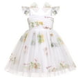 thumbnail image 1 of IDOPIP Toddler Baby Girls Tutu Dress Birthday Party Princess Dresses Floral Sequin Tulle Sundress for 6M-6Y, 1 of 8