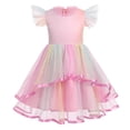 thumbnail image 1 of IDOPIP Toddler Party Dress Girls Butterfly Daisy sequins Princess Dress Ruffle Tulle Tutu Wedding Dress, 1 of 9