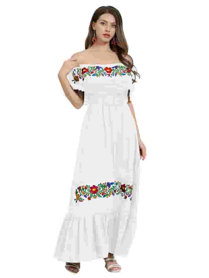 Elegant College Floral Patchwork Off the Shoulder Printed Dress Dresses Elegant College Floral Patchwork Off the Shoulder Printed Dress Dresses