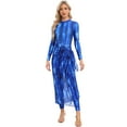 thumbnail image 1 of IDOPIP Women's Burkini Swimsuit Muslim Modest Swimwear with Long Sarong Cover up Wrap Skirt, 1 of 7