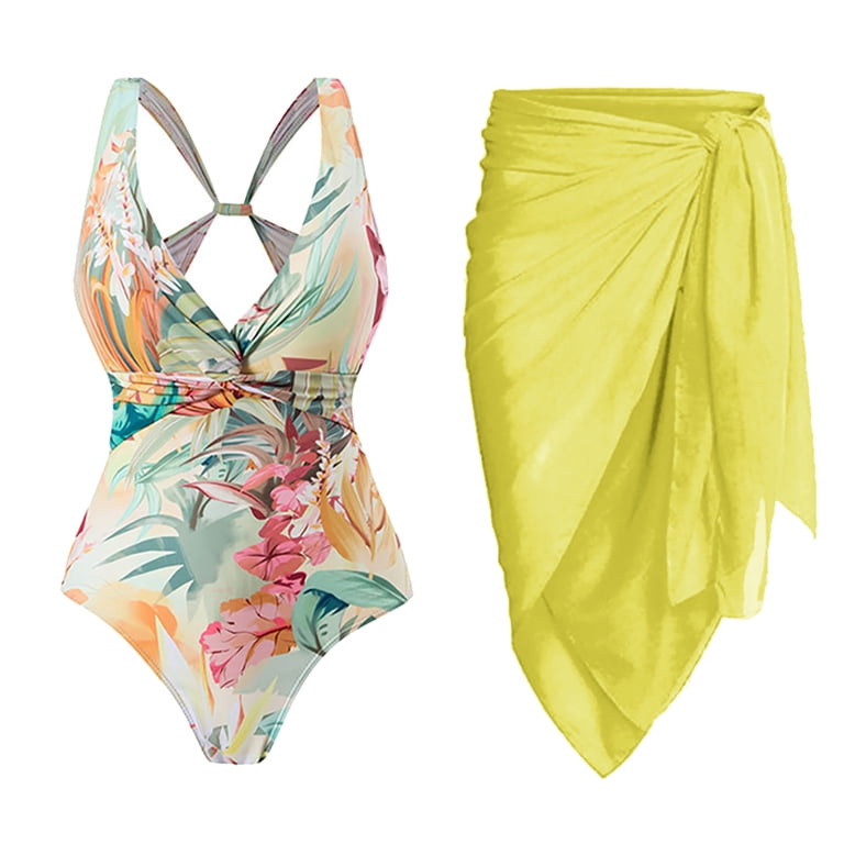 IDOPIP Women's One Piece Swimsuit with Beach Cover Up Wrap Skirt Floral Sexy Bikini Sets Bathing Suit - Walmart.com IDOPIP Women's One Piece Swimsuit with Beach Cover Up Wrap Skirt Floral Sexy Bikini Sets Bathing Suit - Walmart.com