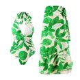 thumbnail image 1 of IDOPIP Women's One Piece Swimsuit with Cover up Wrap Skirt Floral Print Bikini Set Sexy Bathing Suits, 1 of 9
