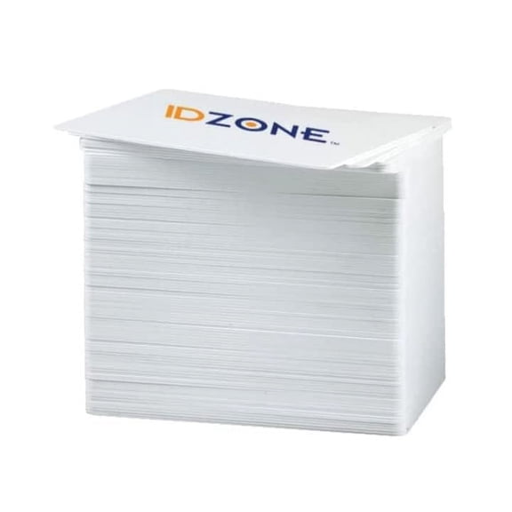 IDP 659366 Color Ribbon YMCKO - 250 Prints for Smart-31, Smart-51D, Smart-51L and Smart-51S Printers with 500 ID Zone Premium White Blank Plastic CR80 30 Mil PVC Cards