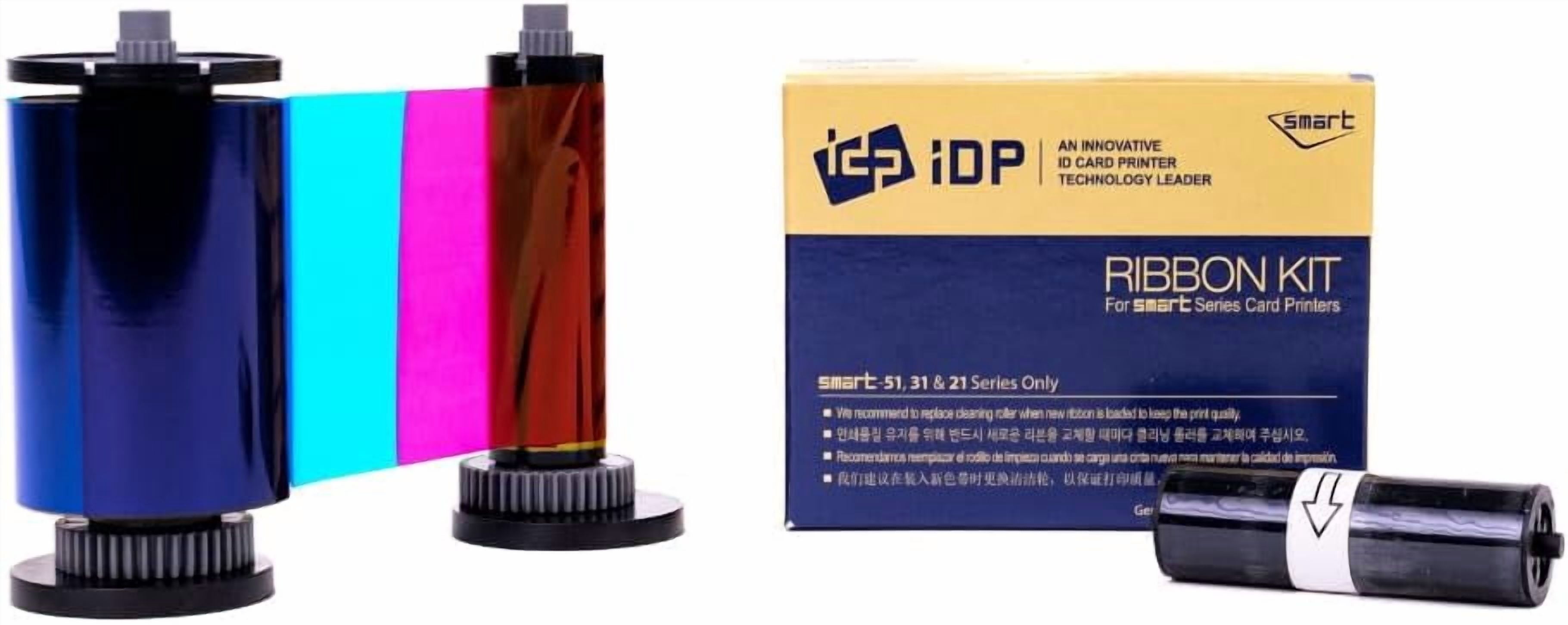 IDP SMART-31 and SMART-51 Series ID Card Printer Ribbon - YMCKO Full ...