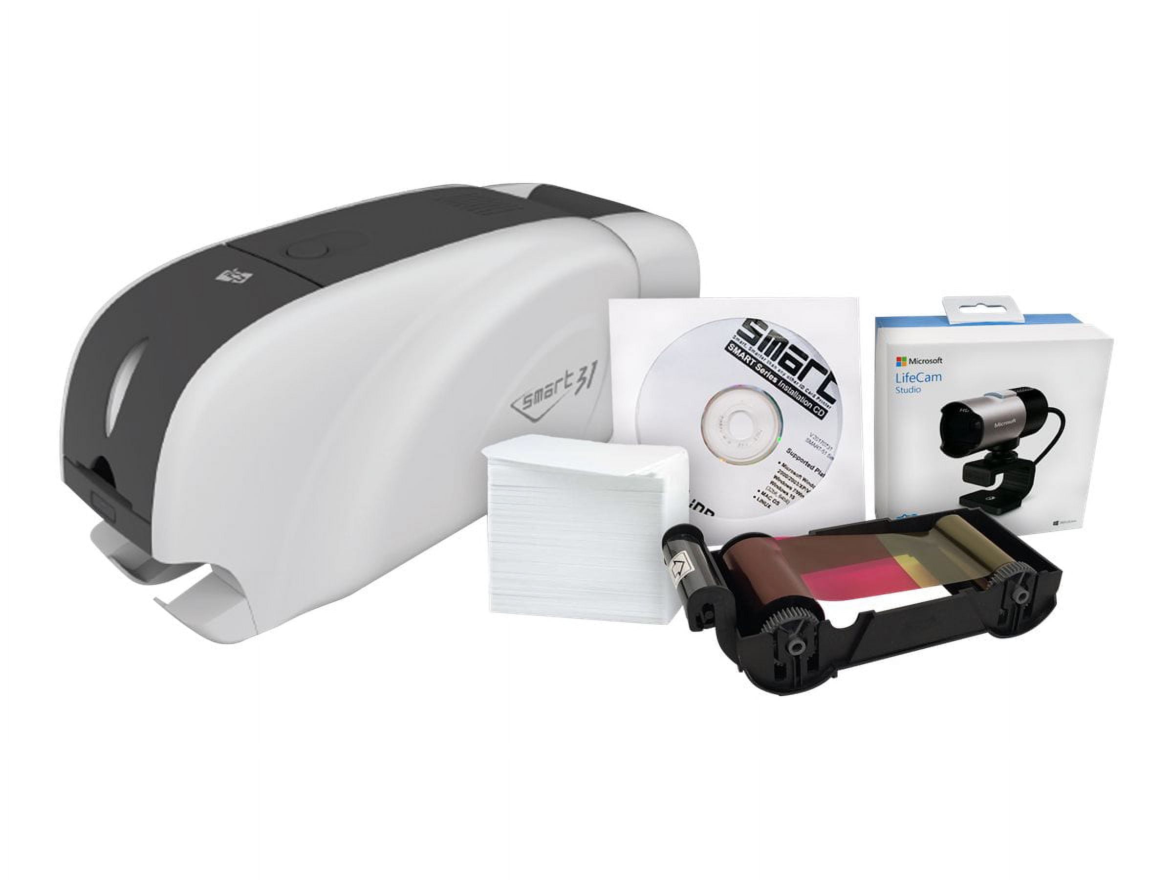Zebra Technologies 651528B Idp Smart-31d Duplex Id Card Printer Bundle ...